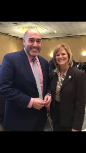 Nima Shaffe and Pam Lavers before the Connecting Diverse Business Cultures event